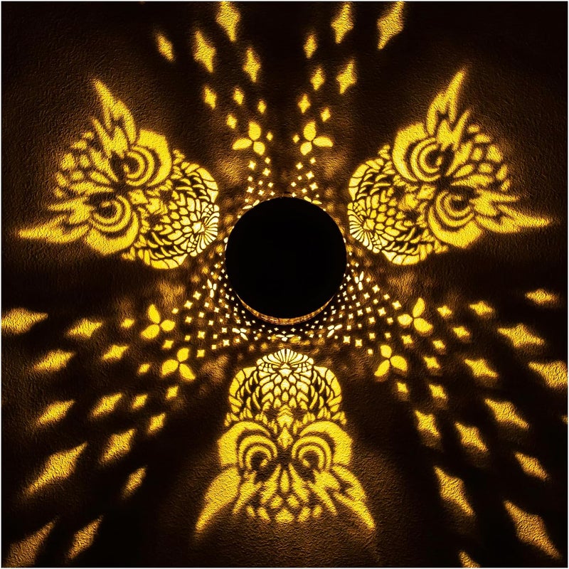 EZTZEN Owl Solar Lanterns Outdoor Waterproof Hanging Solar Lights Owl Gifts for Women Men Metal Decorative LED Owl Lanterns for Garden Decor,Yard,Patio,Lawn,Tabletop,Pathway,Landscape - Image 2
